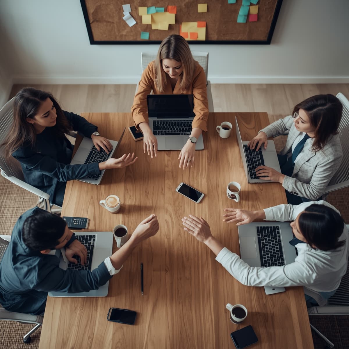 Coffee break and casual conversation