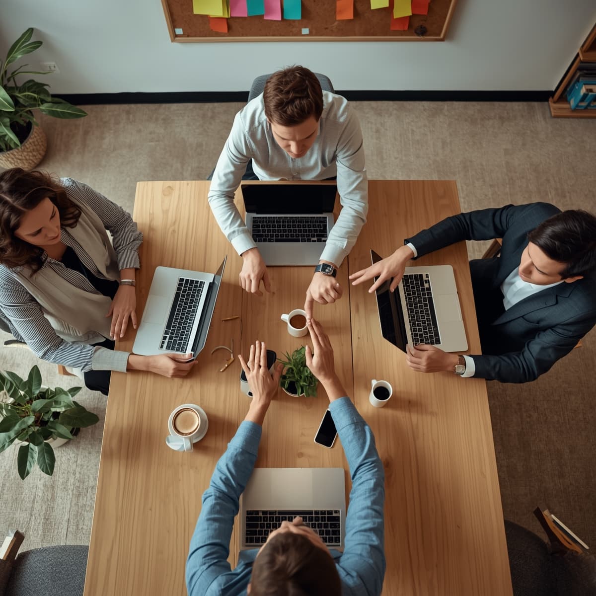 Creative brainstorming session