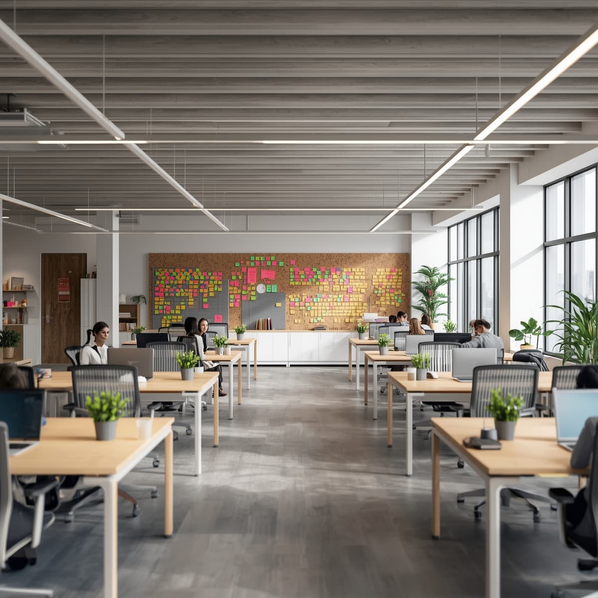 Modern office workspace